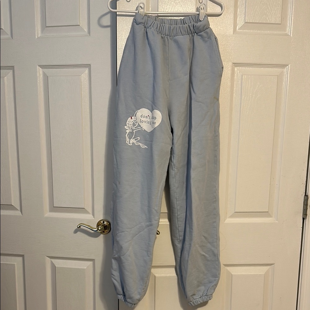 Boys Lie light Blue over sized Sweatpants